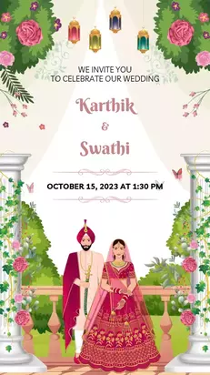 Beautiful Garden Theme Invitation