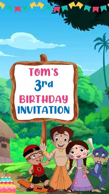Chota Bheem Birthday Potrait